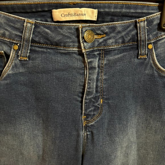 Croft & Barrow Stretch Jeans Size 12S Dark Blue - Picture 4 of 14